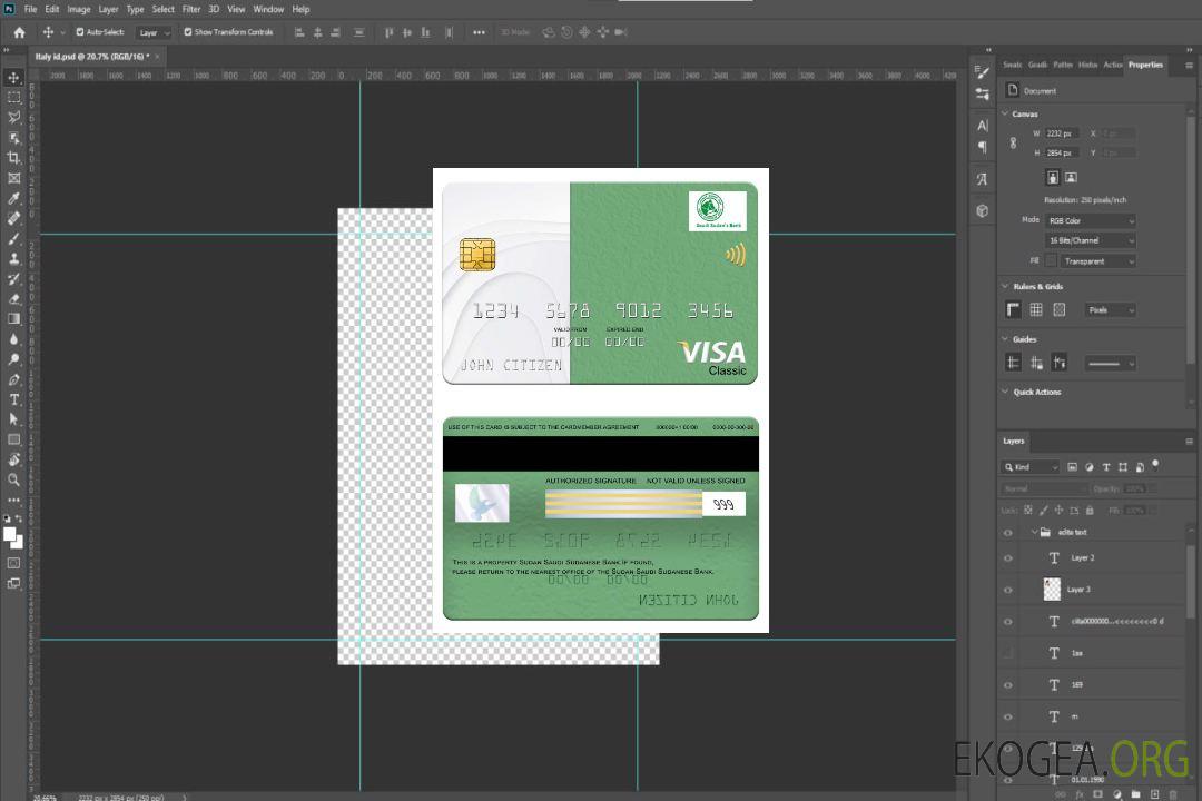 Carte visa classique de la Banque saoudienne soudanaise du Soudan template Carte visa classique de la Banque saoudienne soudanaise du Soudan template